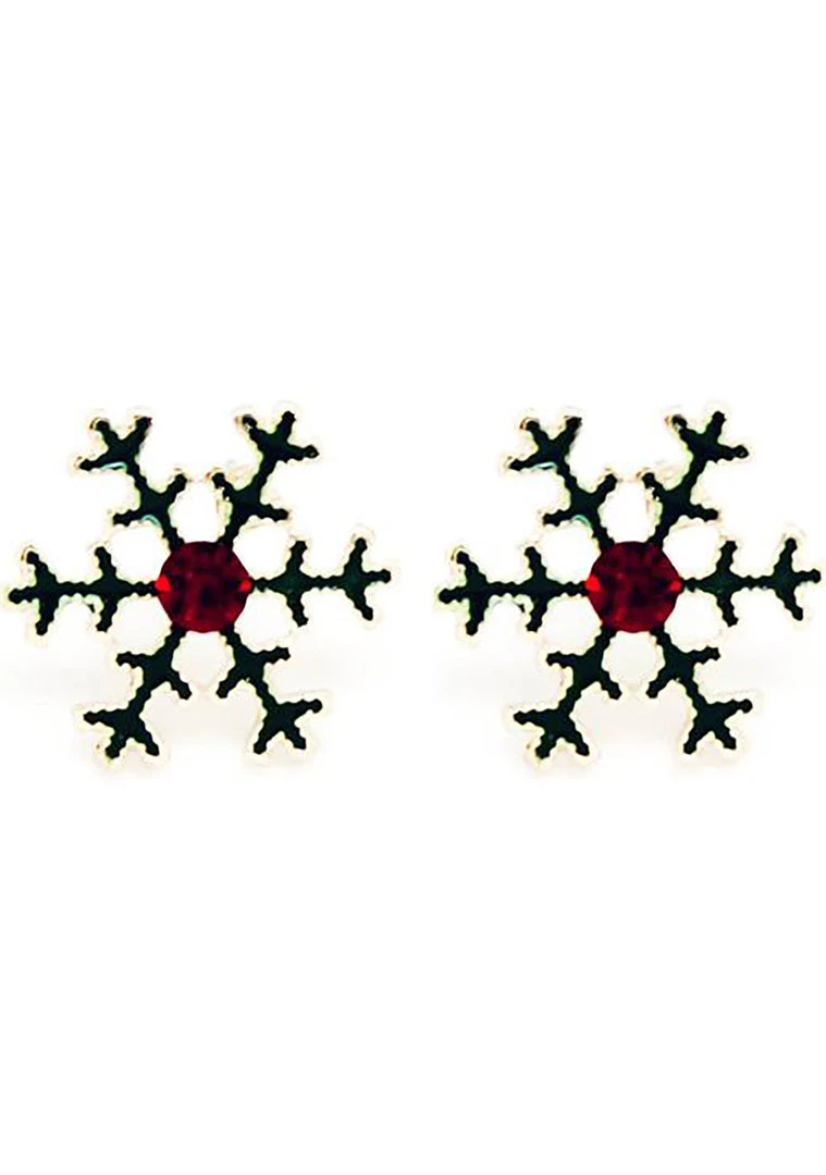 LA Style Rush The Great Fantastic Christmas Snowflakes Post Stud Earring 3 LA Style Rush The Great Fantastic Christmas Snowflakes Post Stud Earring