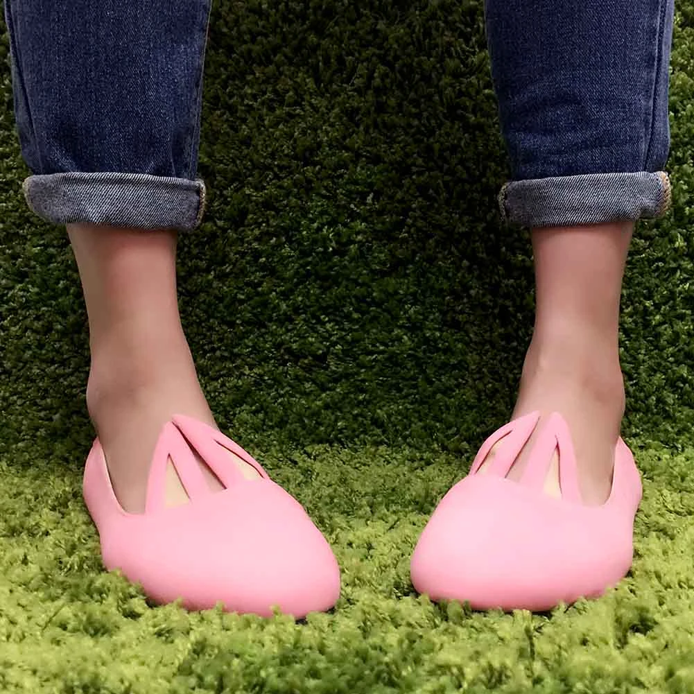 Cute To The Core Shoes Hopper Bunny Flats In Pink 5 Cute To The Core Shoes Hopper Bunny Flats In Pink