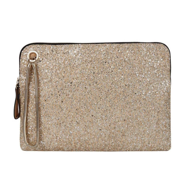 Melie Bianco Bags Monroe Glitter Clutch Crossbody Purse In Nude 3 Melie Bianco Bags Monroe Glitter Clutch Crossbody Purse In Nude