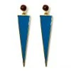 FASHÃ´ Retro Tribe Earring In Turquoise Accessories
