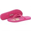 Bearpaw Lilly Soft Rubber Logo Flip Flop Sandal In Hot Pink