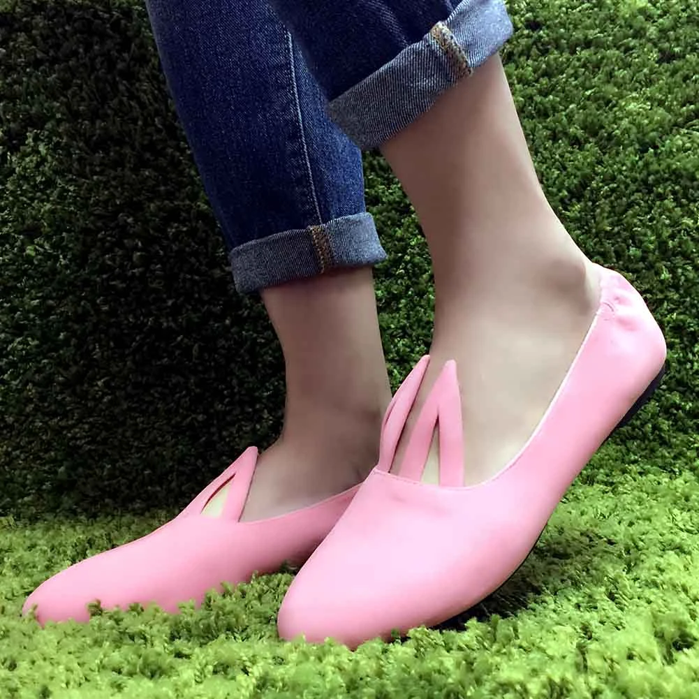 Cute To The Core Shoes Hopper Bunny Flats In Pink 4 Cute To The Core Shoes Hopper Bunny Flats In Pink