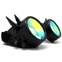 LASR Dragon Slayer Kaleidoscope Goggles In Matte Black