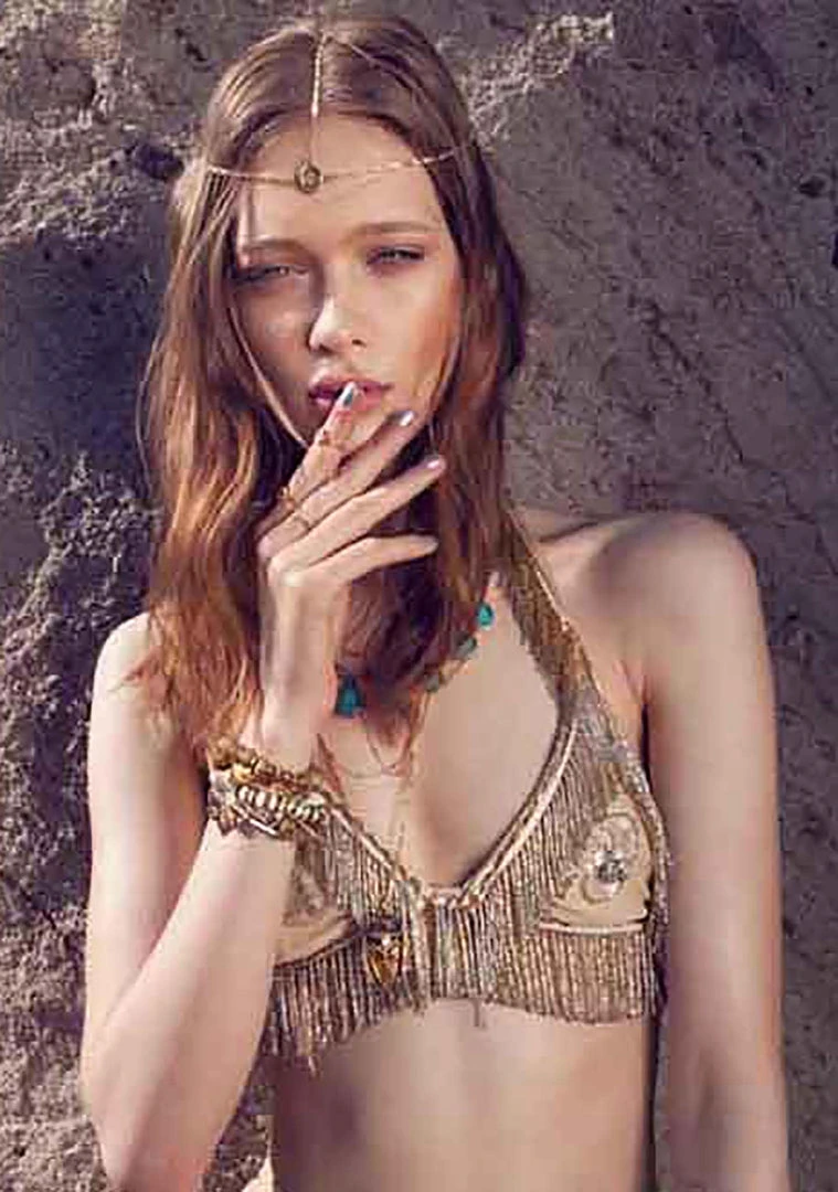 Vanessa Mooney The Illuminations Necklace In Gold 4 Vanessa Mooney The Illuminations Necklace In Gold