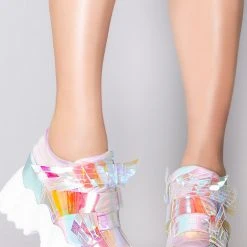 Anthony Wang X LASR Exclusive Battle Angel Winged Platform Wedge Sneakers LASR Exclusives