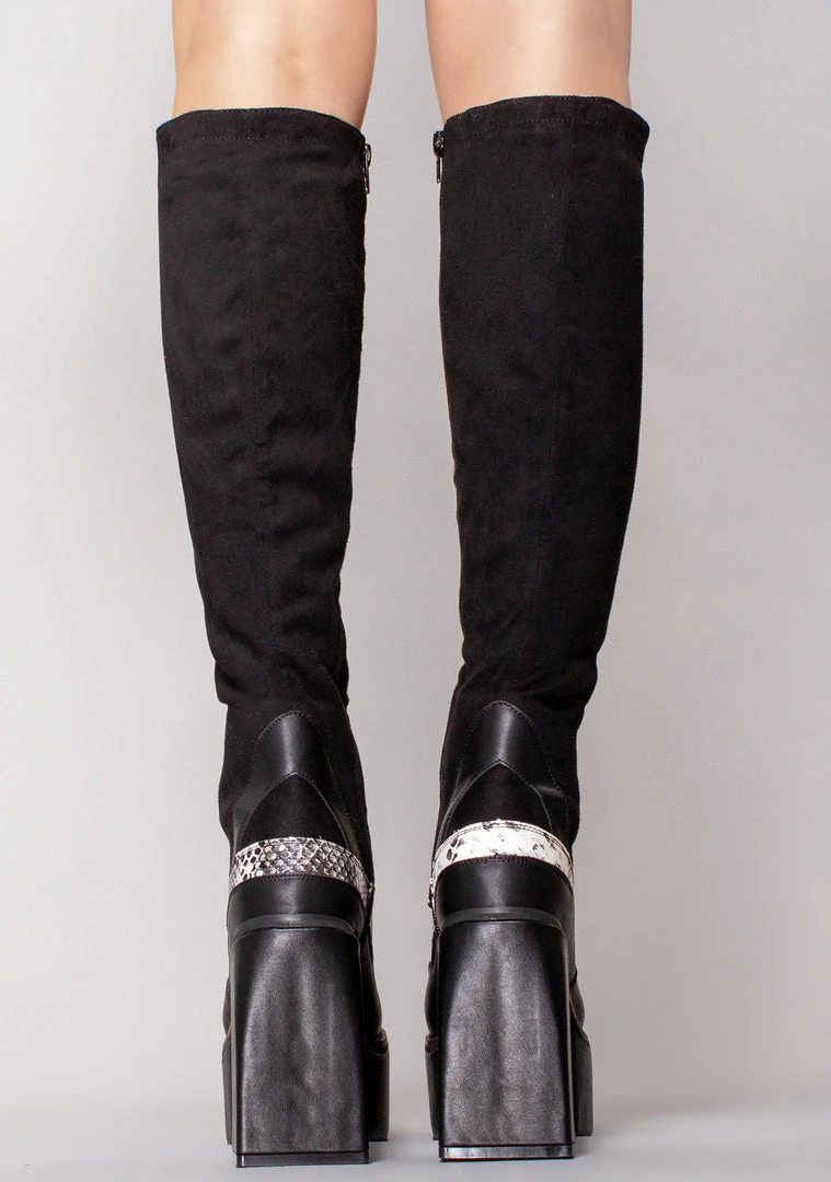 LA Style Rush Venomous Lace Up Boots Shoes 6 LA Style Rush Venomous Lace Up Boots Shoes