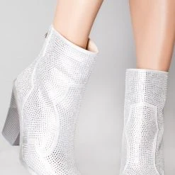 Azalea Wang Stars Collide Rhinestone Ankle Boots