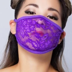 BGlittz Accessories Grape Lace Dust Mask