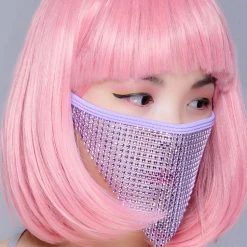 BGlittz Accessories Violet Crystal Face Mask