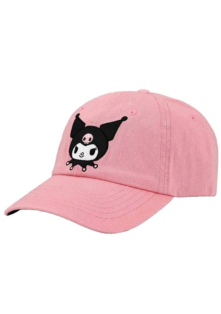 BIOWORLD X Sanrio Kuromi Embroidered Raglan Hat Accessories 6 BIOWORLD X Sanrio Kuromi Embroidered Raglan Hat Accessories