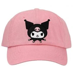 BIOWORLD X Sanrio Kuromi Embroidered Raglan Hat Accessories 9 BIOWORLD X Sanrio Kuromi Embroidered Raglan Hat Accessories