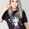 BIOWORLD The Great Fantastic X Sanrio Kuromi Hearts & Skulls T-Shirt 1 BIOWORLD The Great Fantastic X Sanrio Kuromi Hearts & Skulls T-Shirt