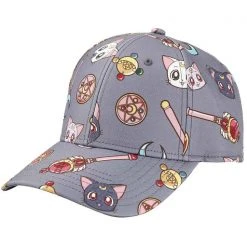 BIOWORLD X Sailor Moon Luna & Artemis AOP Snapback Raglan Hat 11 BIOWORLD X Sailor Moon Luna & Artemis AOP Snapback Raglan Hat