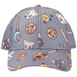 BIOWORLD X Sailor Moon Luna & Artemis AOP Snapback Raglan Hat 10 BIOWORLD X Sailor Moon Luna & Artemis AOP Snapback Raglan Hat