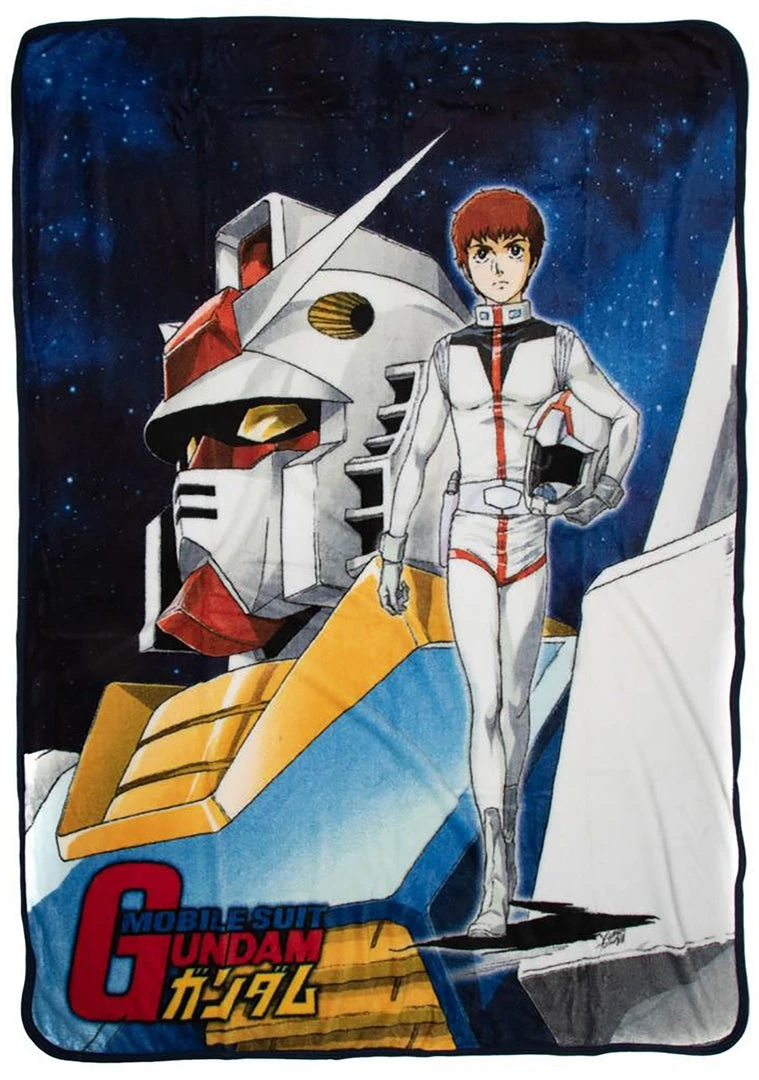 BIOWORLD X Gundam Classic Mobile Suit Fleece Throw The Great Fantastic 3 BIOWORLD X Gundam Classic Mobile Suit Fleece Throw The Great Fantastic