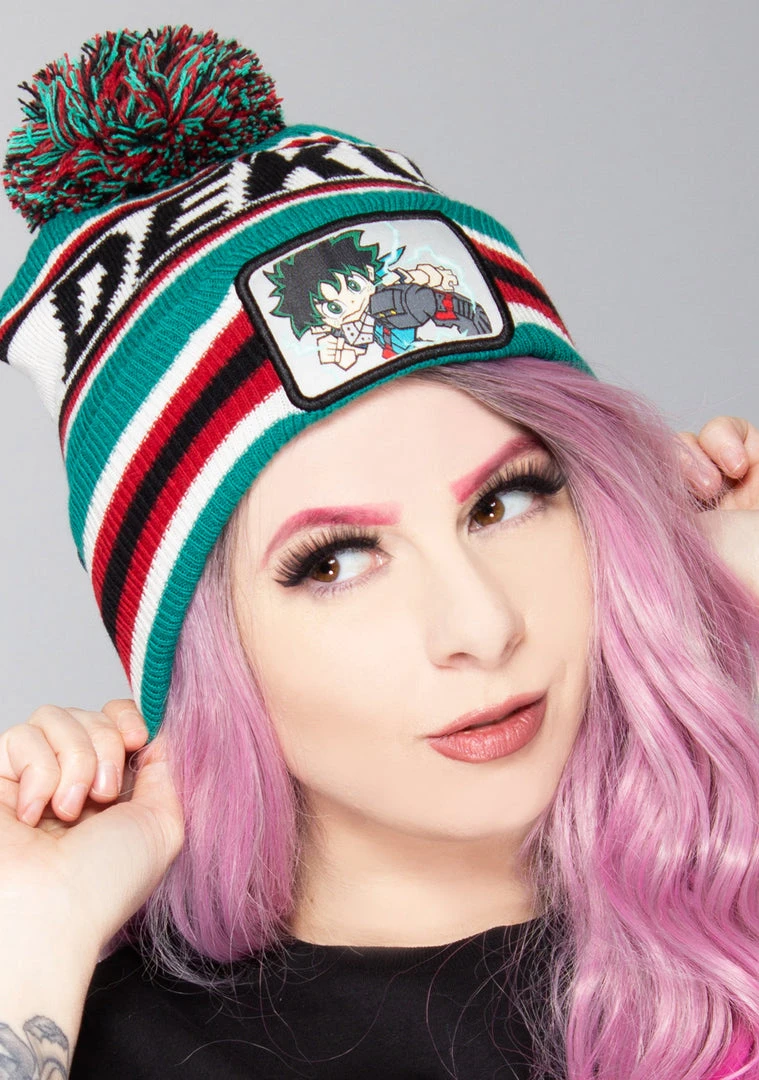 BIOWORLD The Great Fantastic X My Hero Academia Deku Pom Beanie 3 BIOWORLD The Great Fantastic X My Hero Academia Deku Pom Beanie