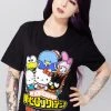 BIOWORLD Women's Festival X My Hero Academia Sanrio Friends T-Shirt 2 BIOWORLD Women's Festival X My Hero Academia Sanrio Friends T-Shirt