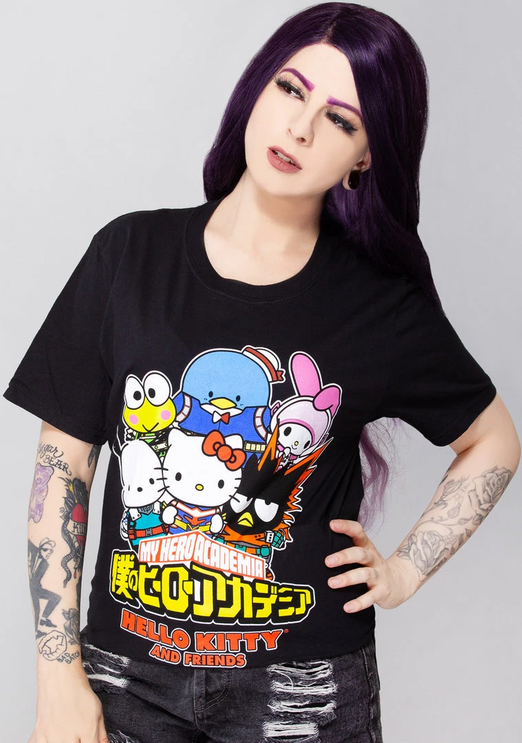 BIOWORLD Women's Festival X My Hero Academia Sanrio Friends T-Shirt 3 BIOWORLD Women's Festival X My Hero Academia Sanrio Friends T-Shirt