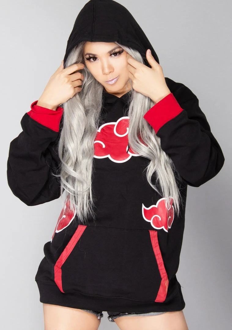 BIOWORLD Women's Festival X Naruto Akatsuki Cloud Hoodie 3 BIOWORLD Women's Festival X Naruto Akatsuki Cloud Hoodie