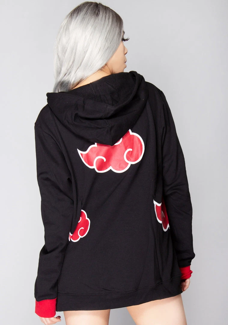 BIOWORLD Women's Festival X Naruto Akatsuki Cloud Hoodie 4 BIOWORLD Women's Festival X Naruto Akatsuki Cloud Hoodie