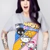 BIOWORLD Women's Festival X Naruto Hello Kitty & Friends T-Shirt 1 BIOWORLD Women's Festival X Naruto Hello Kitty & Friends T-Shirt