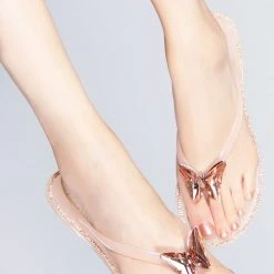Cape Robbin Blushing Butterfly Jelly Sandals Shoes