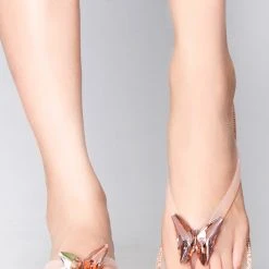 Cape Robbin Blushing Butterfly Jelly Sandals Shoes