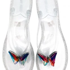 Cape Robbin Butterfly Bling Jelly Sandals 11 Cape Robbin Butterfly Bling Jelly Sandals