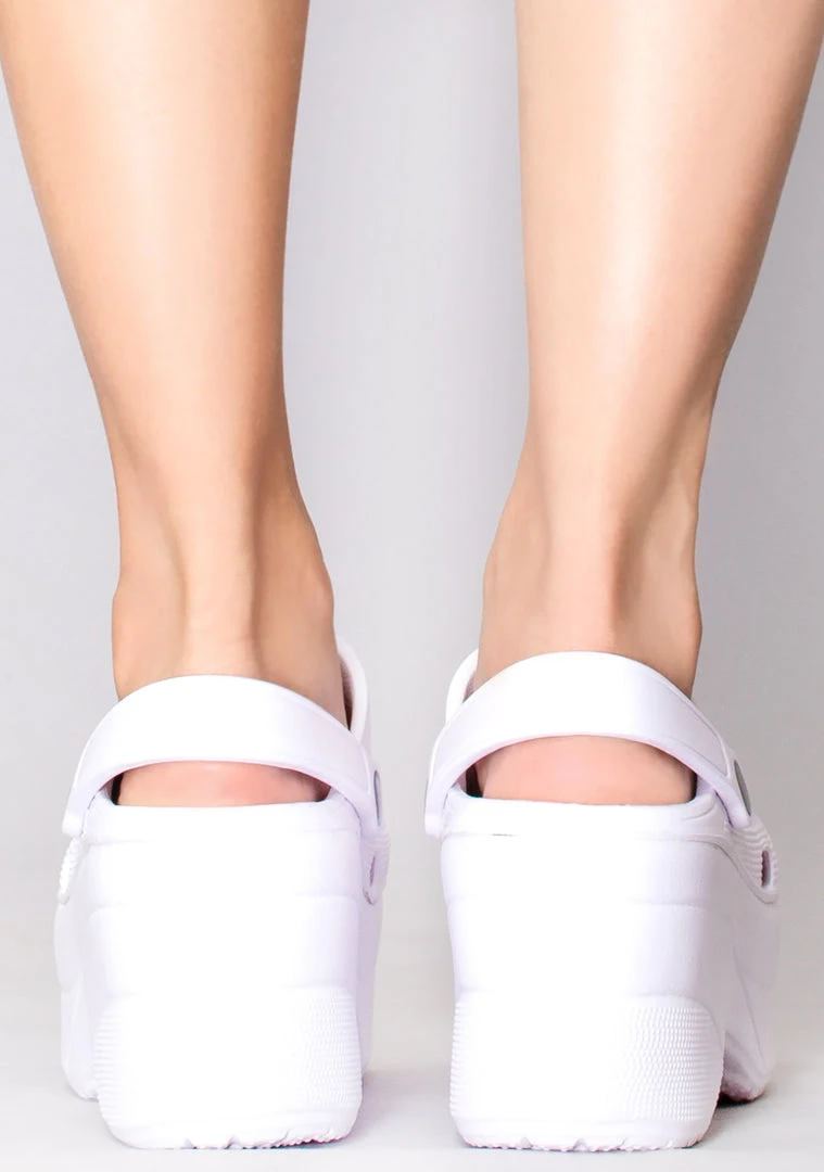 Cape Robbin Shoes Cloud White Platform Clog 5 Cape Robbin Shoes Cloud White Platform Clog