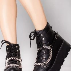 Cape Robbin Chain Effect Platform Boots World Tour