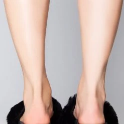 Cape Robbin The Great Fantastic Posh Life Faux Fur Rhinestone Platform Sandals