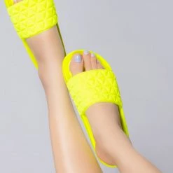 Cape Robbin Lemon Drop Geometric Sandal Shoes