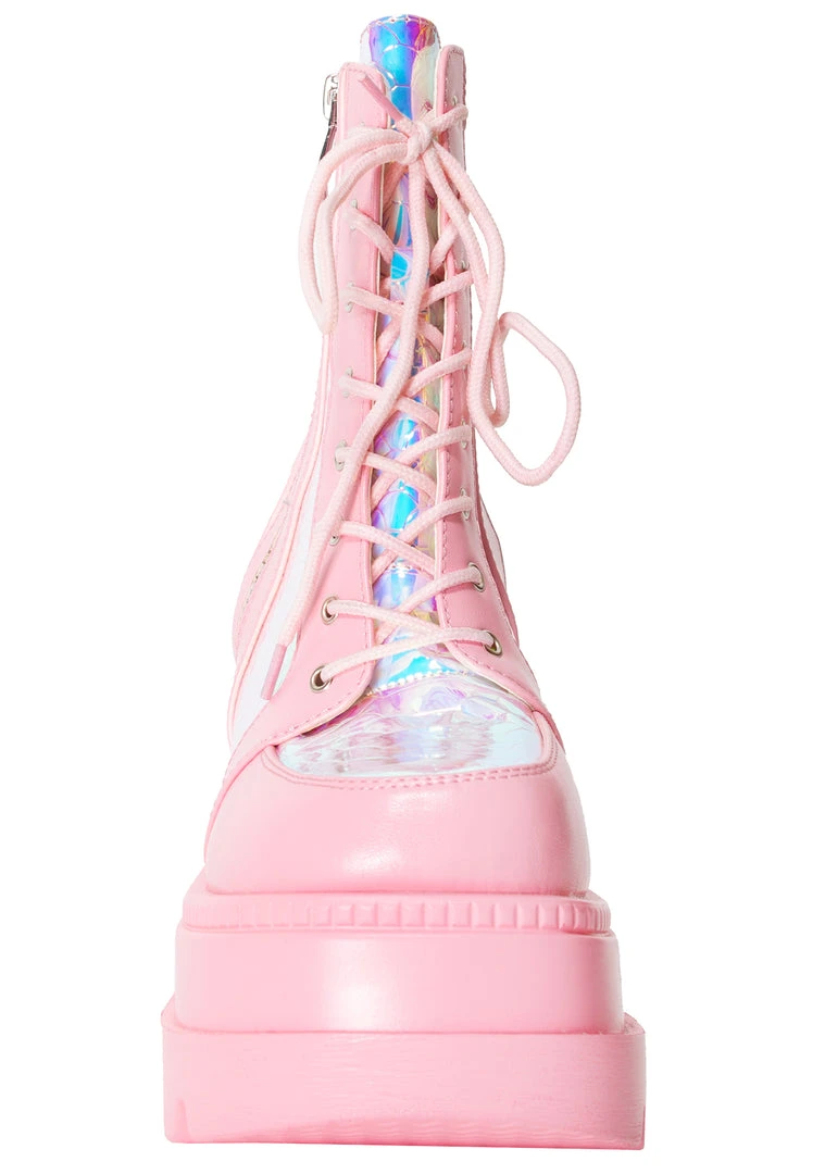 Cape Robbin X LASR Exclusive Pink Poison Platform Boots LASR Exclusives 8 Cape Robbin X LASR Exclusive Pink Poison Platform Boots LASR Exclusives