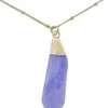 Charged New Serenity Blue Agate Gemstone Necklace