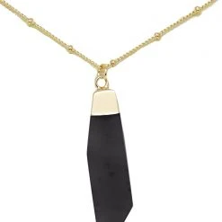 Charged Strength Onyx Gemstone Necklace New
