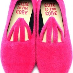 Cute To The Core Shoes Hopper Bunny Flats In Fuchsia