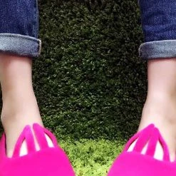 Cute To The Core Shoes Hopper Bunny Flats In Fuchsia