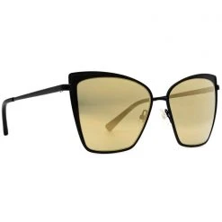 DIFF Eyewear Becky Sunglasses In Matte Black/Gold Mirror 9 DIFF Eyewear Becky Sunglasses In Matte Black/Gold Mirror