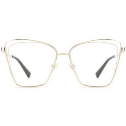 DIFF Eyewear Becky III Blue Light Glasses In Gold