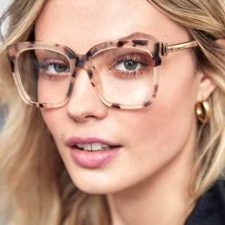 DIFF Eyewear Bella Blue Light Glasses In Cream/Tortoise The Great Fantastic