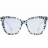 DIFF Eyewear The Great Fantastic Becky II Sunglasses In Clear Leopard /Grey Mirror
