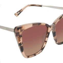 DIFF Eyewear Becky II Sunglasses In Himalayan Tortoise/Brown Gradient The Great Fantastic