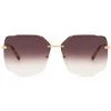 DIFF Eyewear Tea Room Cinema Bree Sunglasses In Gold/Brown Gradient