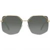DIFF Eyewear New Bree Sunglasses In Gold/G15 Gradient 2 DIFF Eyewear New Bree Sunglasses In Gold/G15 Gradient