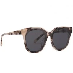 DIFF Eyewear Gia Sunglasses In Cream Tortoise/Grey Tea Room Cinema