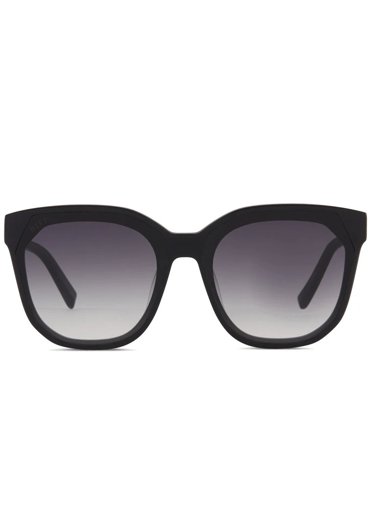 DIFF Eyewear Gia Sunglasses In Matte Black/Grey Gradient 3 DIFF Eyewear Gia Sunglasses In Matte Black/Grey Gradient