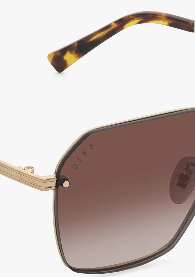 DIFF Eyewear Tea Room Cinema Nolan Sunglasses In Gold/Brown Gradient 6 DIFF Eyewear Tea Room Cinema Nolan Sunglasses In Gold/Brown Gradient