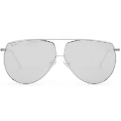 DIFF Eyewear The Great Fantastic X Star Wars The Mandalorian Polarized Sunglasses In Razor Crest Grey/Silver Mirror Polarized