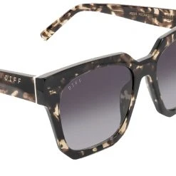 DIFF Eyewear Jessie Polarized Sunglasses In Espresso Tortoise/Gray Gradient The Great Fantastic