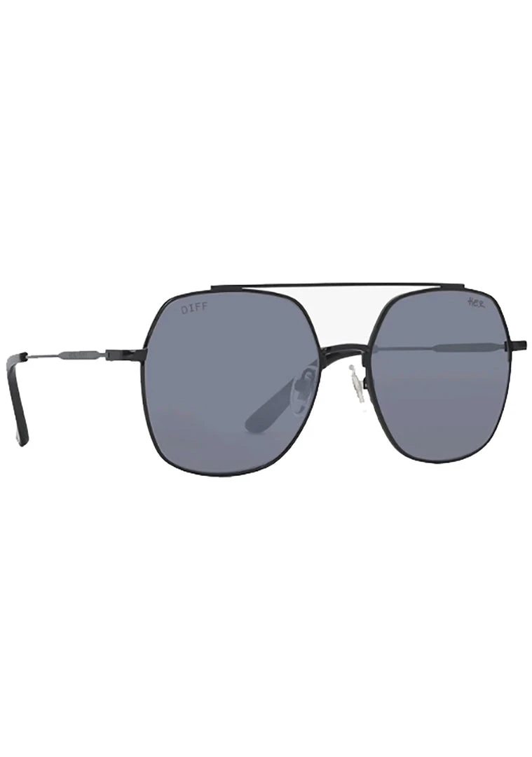 DIFF Eyewear The Great Fantastic X H.E.R. Paradise Sunglasses In Black/Gray Mirror 5 DIFF Eyewear The Great Fantastic X H.E.R. Paradise Sunglasses In Black/Gray Mirror